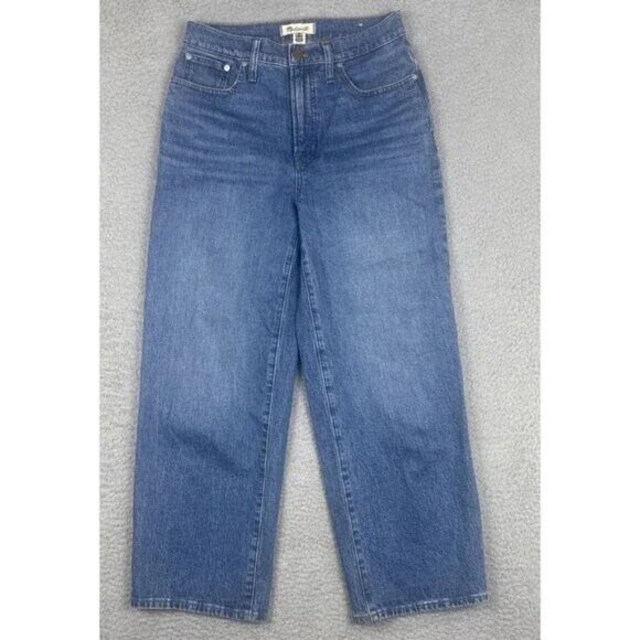 Madewell The Perfect Vintage Crop Jeans Womens 28 Wide Leg - Picture 2 of 2